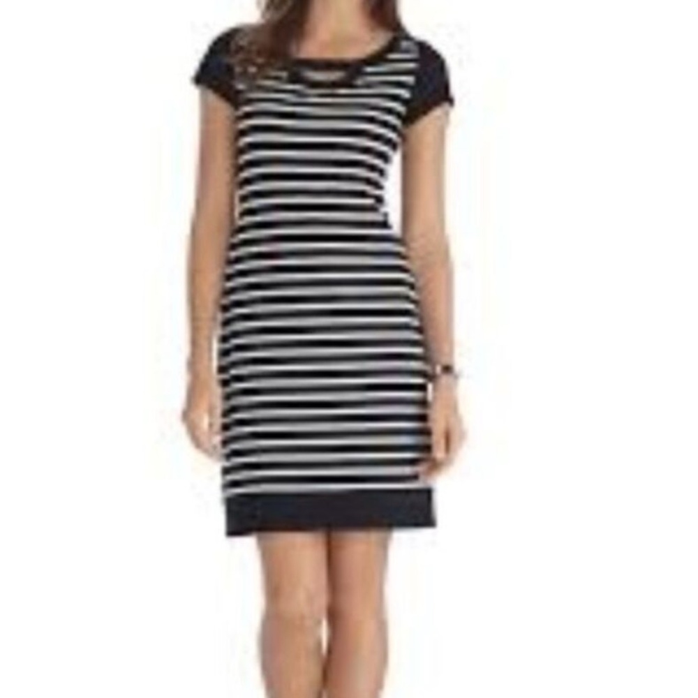 White House Black Market Striped Mini Dress Size M